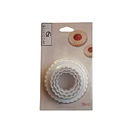 Set 3 Decupatoare pentru Fursecuri Prajituri Gogosi sau Fondant cu 6 Marimi Diferite PVC G Glixicom