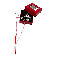 Brosa Martisor in cutiuta cu fereastra, 5Ã 5cm, Pisicuta Simpatica, model 2025