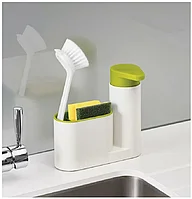 Dozator pentru Sapun Lichid sau Detergent Vase cu Suport pentru Burete si Perie