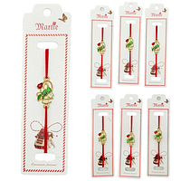 Bratara Martisor, Cosulet cu Ghiocei, snur rosu elastic, model 2025