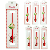 Bratara Martisor, Ghiocel Norocos, snur rosu elastic, model 2025