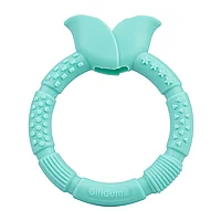 Jucarie pentru dentitie Floare, GiliGums®, silicon, 3 luni +, mint