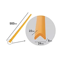 Banda protectie muchii, din spuma, 90cm, gri deschis 24(l)x900(L)x22(h)x6(t)