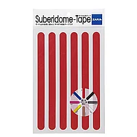Banda adeziva antiderapare, din granule abrazive, tip fasii, 6 buc, 28cm Rosu