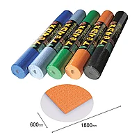 Saltea spuma memorie, pentru plaja sau sport, 600x1800x6mm Portocaliu