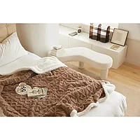 Patura Cocolino cu Blanita Uni, Model Tricotat-JO256 BEJ