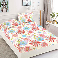 Husa protectie pat cu elastic, bumbac finet, 180 x 200 cm, 3 piese, HPP01 Bumbac finet 100%, 180 x 200 cm, 50