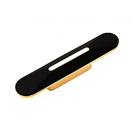 Maner Lungo Negru Mat Auriu Periat 32 mm 89 mm