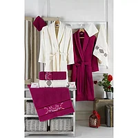 Set Baie Luisa 10 Piese, Halate si Prosoape pentru El si Ea - HEP145