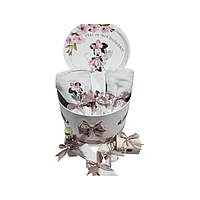 Trusou botez, Model Minnie Mouse Roz Pudra - BAB102