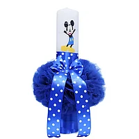 Lumanare Botez cu Mickey Mouse Albastru - LB46