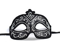 Masca carnaval ,Negru,Lungime:19 cm
