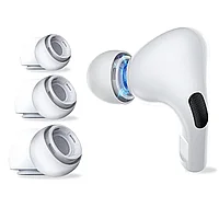 Set de Dopuri Silicon pentru AirPods Pro AirPods Pro 2 - 3 Marimi, Confort si Durabilitate alb Alb