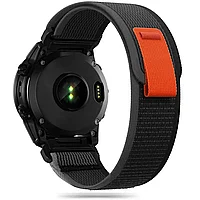 Curea Tech-Protect Nylon Garmin Fenix 3 5X 3HR 5X Plus 6X 6X Pro 7X 8 51mm negru portocaliu