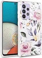 Husa Tech-Protect Mood Samsung Galaxy A53 5G Bloom alb Alb