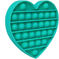 Jucarie senzoriala antistres, Pop It, inima verde, + 3 ani