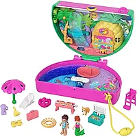 Set de joaca Polly Pocket, Watermelon Pool Party, cu 2 papusi, in
