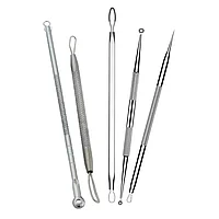 Set de 5 pensete pentru extractie puncte negre, comedoane, acnee,
