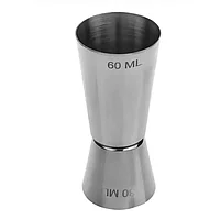 Pahar de masurare metalic pentru bauturi alcoolice, cocktail, ideal