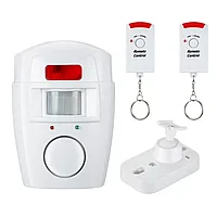 Alarma wireless cu 2 telecomenzi, senzor de miscare (PIR)