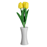 Lampa Buchet cu LED Lalele Galbene 31 cm