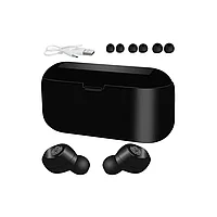 Casti in ear wireless, Bluetooth, Touch, Impermeabil, negru