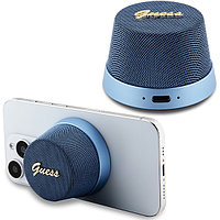 Boxa profesionala Bluetooth Guess, stand magnetic, design metalic albastru.