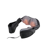 Aparat de masaj cervical, cu infrarosu si cu bile, 24W, din piele, culoare negru