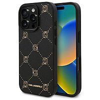 Capac profesionist Karl Lagerfeld pentru iPhone 16 Pro Max 6,9" Neagră