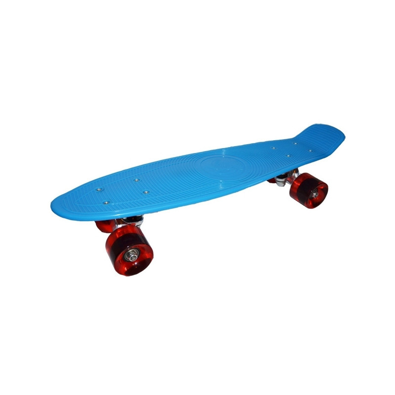 Jucării / Cadou copii, Placă skateboard, roți silicon, +10 ani, Albastru - foto 1 - id-p90885071