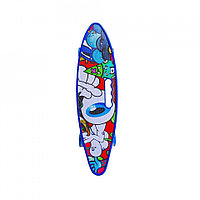 Jucării / Cadou copii, Placă skateboard cu roți silicon, led, Albastru