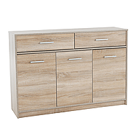 Comoda pentru hol living dormitor, cu sertare, stejar sonoma,123x85x34 cm,Bortis Impex
