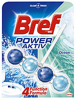 Odorizant solid pentru toaletă Bref Power Aktiv Ocean, biluțe, 50 grame
