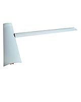 Profil de trecere cu diferenta de nivel, aluminiu, 40mmx270cm, alb, cu suruburi mascate, set 5 buc, 3104,