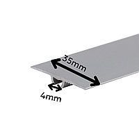 Profil trecere la nivel, aluminiu, 35mmx270cm, argintiu, set 5 buc, 3085, Ersin