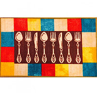 Covoras bucatarie Davo Pro Dish, nylon, multicolor, dreptunghiular, 50x80cm