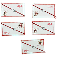 Set de 5 bratari reglabile Martisor, cu snur elastic si pandantiv Bufnita Inteleapta , model 2025