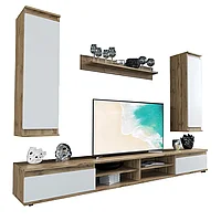 Unitate TV Sandro pakoworld nuc-alb 175x37x160cm