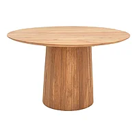 Masa Canicule pakoworld lemn masiv de salcam in nuanta Naturala D150x75cm
