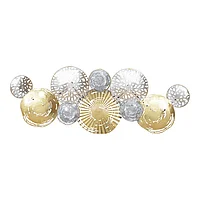 Decor de perete Dille Inart metal colorat 114,9x4,4x43,2cm