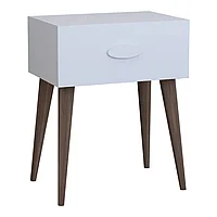 Noptiera Laber pakoworld melaminata alba 45x30x57.5cm