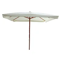 Umbrelă profesională Vasel pakoworld țesătură dintr-o bucată lemn-țesătură bej 300x300x250cm