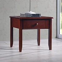 Noptiera Juliene cu sertar culoare lemn de nuc 50x44x46cm