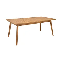 Masa Pino pakoworld din lemn de tec expandat in nuanta Naturala 180/240x100x75cm