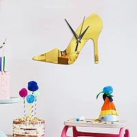 Ceas Decorativ Sticker, Pantof de Dama, Fara Zgomot
