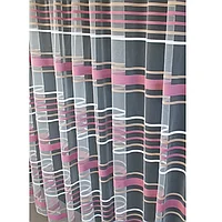 Perdea Decor Fereastra, Tul Transparent, Alb Roz Pudra Capucino, Art Decor, La Metru