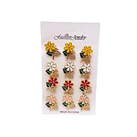 Set 12 brose Martisor, Floricele superbe diverse culori, editie 2025