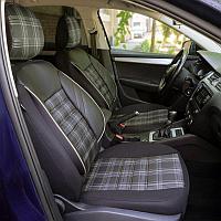Huse scaune auto compatibile SKODA Octavia I 1996-2010 - Sport - Culoare: negru + gri
