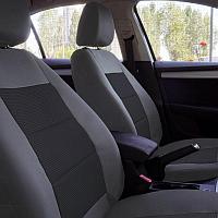 Huse scaune auto compatibile AUDI A3 (8L) 1996-2003 - Premium Lux - (UMB2) Culoare: negru + gri