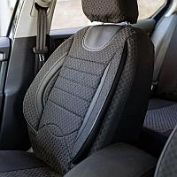 Huse scaune auto compatibile SKODA Octavia I 1996-2010 - City - Culoare: negru + gri